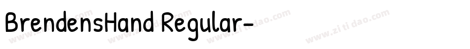 BrendensHand Regular字体转换